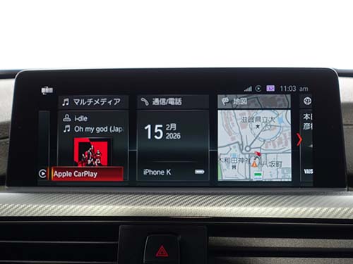 BMW 4シリーズカブリオレ F33 CarPlayを認証コード方式で有効化