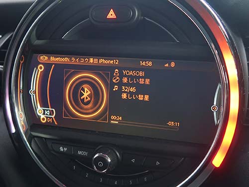 モニター表示、ゴング音、オーディオ、ナビ、GPS受信などを入念にチェック