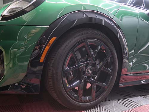 新型ミニ F66 USサイドマーカー付フェンダーをフロント＆リアに装着