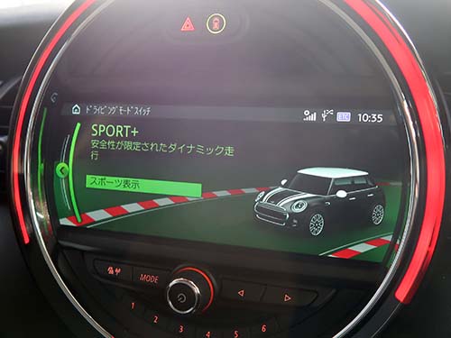 走行モードにSPORT+（スポーツプラス）モード有効化