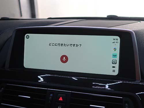 音声操作（目的地設定など）：純正マイクを使用