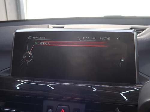 専用診断機(ISTA)でエラーチェックおよびエラー消去を実施