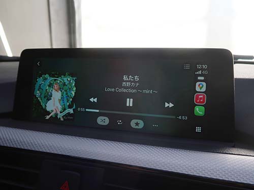 ナビゲーション・音楽アプリを画面全体で表示