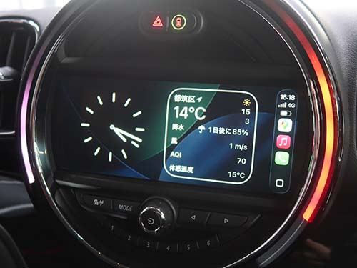 ミニ クロスオーバー F60 カープレイ 全画面表示で有効化