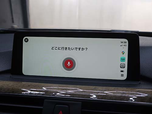 純正マイクを利用した音声操作対応