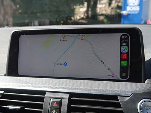 ナビアプリ使用時の視認性向上は非常に大きなメリット