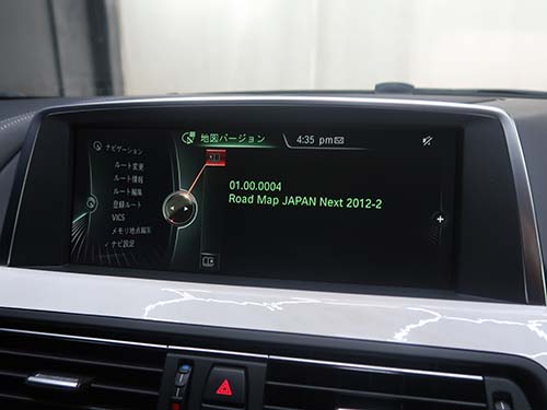 純正ナビゲーションの地図データが2012-2バージョンのまま