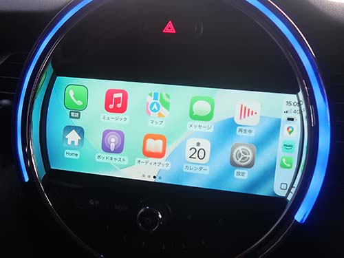 ミニ F56 カープレイインターフェースを装着