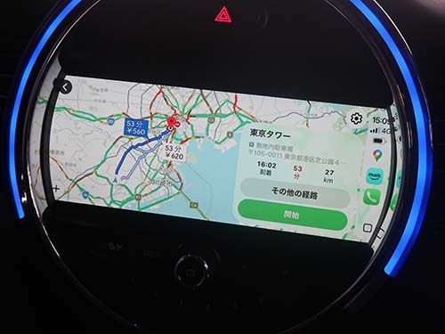音声入力は純正マイクを使用して操作可能