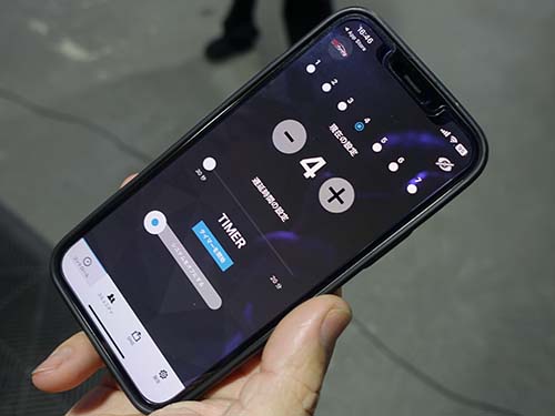 装着したモデルはBluetoothオプション付き