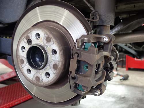 低ダストブレーキパッドへ交換