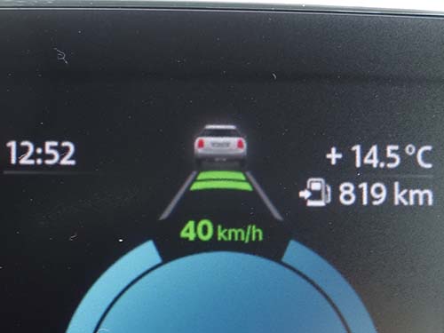 アクティブクルーズコントロールの車間距離設定変更