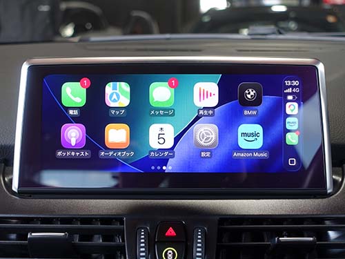 BMW F46 218d カープレイをフルスクリーン表示で有効化