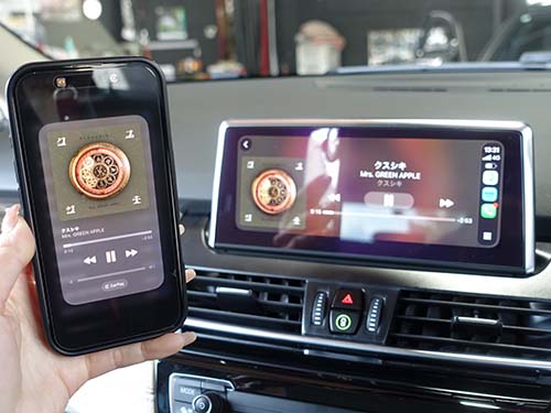 純正機能としてCarPlayを使用できる