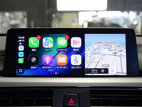 純正Apple CarPlay機能を有効化