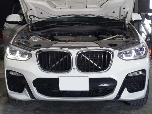 助手席側ヘッドライトの外側デイライトが発光不良