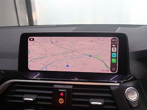 BMW X3 カープレイ フルスクリーン表示へコーディング