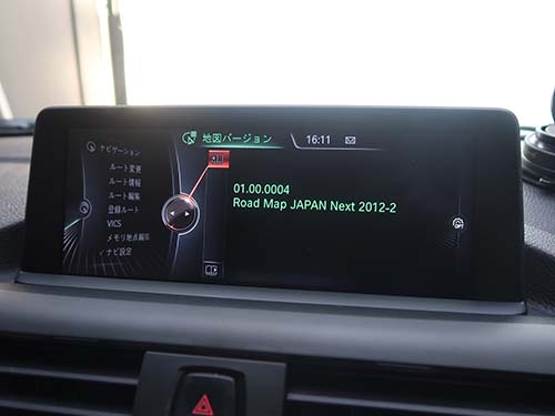車両にインストールされていた地図データは2012年バージョン