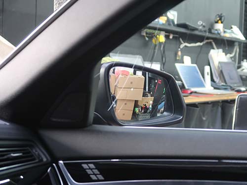 後退時の助手席ドアミラー下降角度変更