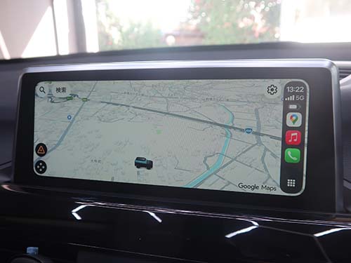 ナビアプリの地図表示が大きくなる
