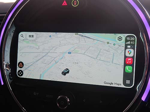 MINI クラブマン F54 CarPlay フルスクリーン表示