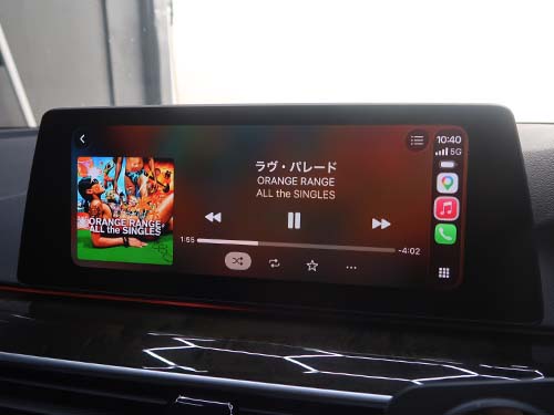 CarPlayのフルスクリーン表示化も同時に施工