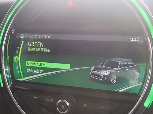 MINI F55 ONE ドライビングモード機能