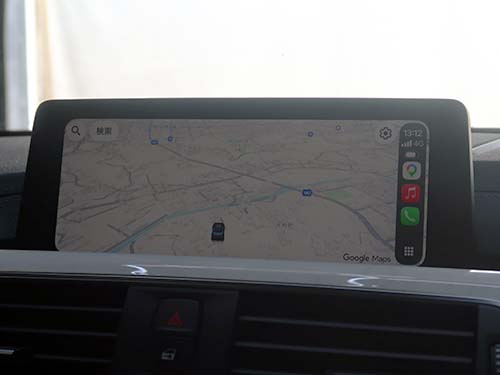 ナビ表示が大きく見やすい