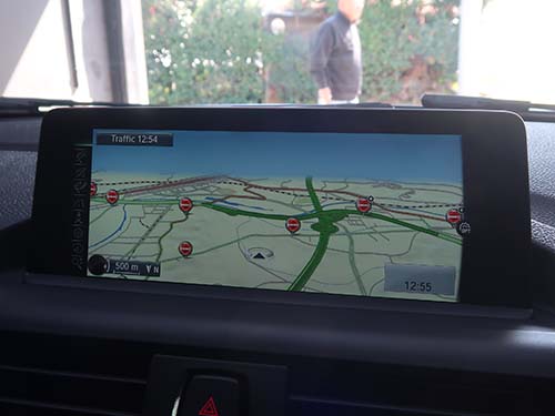 ナビ表示|純正中古ヘッドユニット交換後の動作チェック