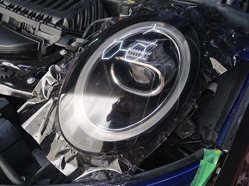 レンズ保護としてプロテクションフィルムを施工