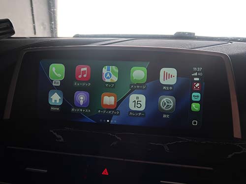 BMW 6シリーズカブリオレ(F12) カープレイインターフェースを装着