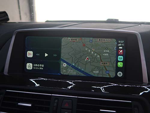 第3世代ナビ(NBT ID3)非対応のCarPlayをワイヤレス接続・フルスクリーン表示で実現