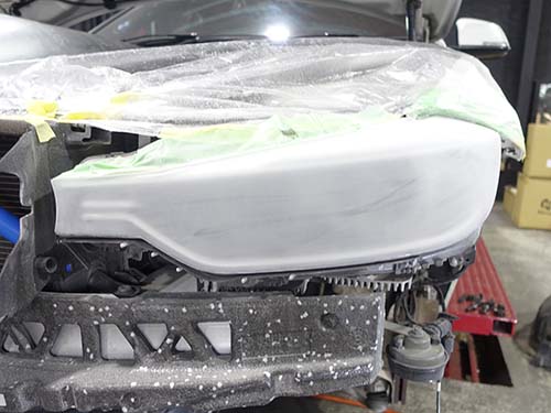 ヘッドライトクラックリペア