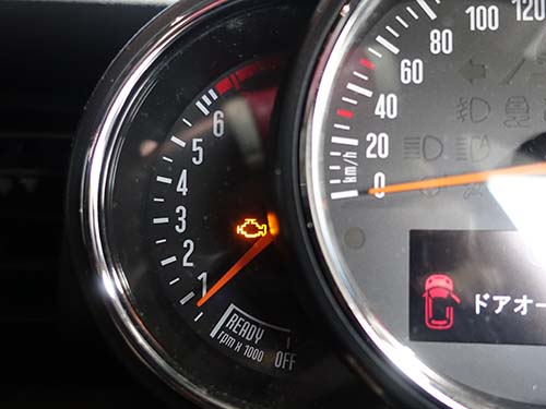 エンジン警告灯（チェックランプ）の点灯
