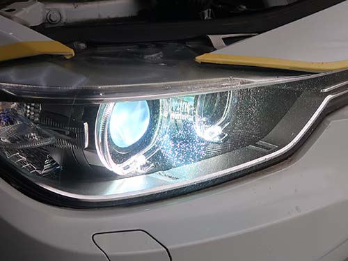 クラック除去でクリアなレンズに復活