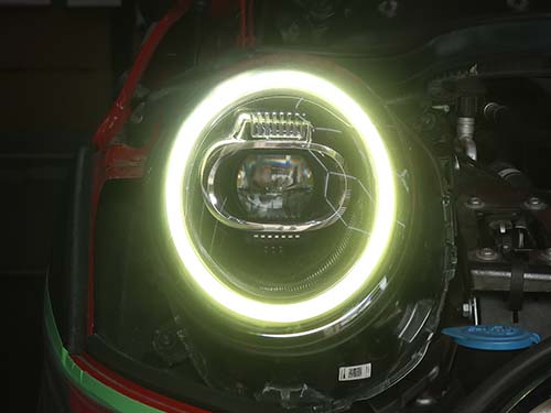 茶色く変色していたデイライトがホワイト発光に復活