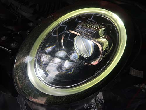 ヘッドライトレンズ表面のクラック