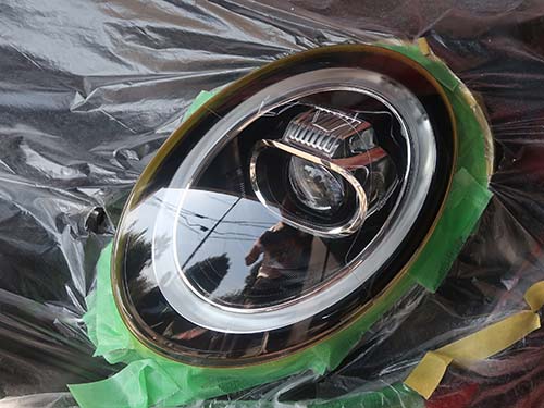 コンパウンドで磨き上げてクリア感のあるレンズへ復元