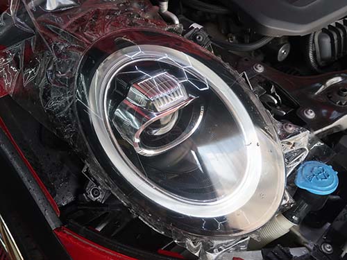 ヘッドライト プロテクションフィルム施工