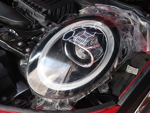 ダイヤモンドスウェル製プロテクションフィルム(クリアインパクト・透明)を施工