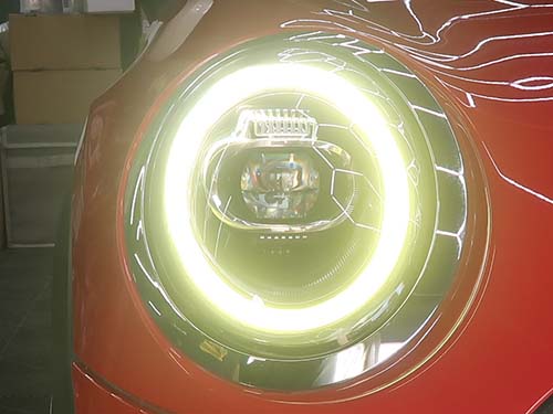 焼損アクリルを削り出しリペアしホワイト発光を復活