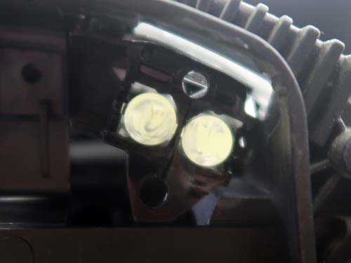 リングライトのアクリル焼損をリペア修理