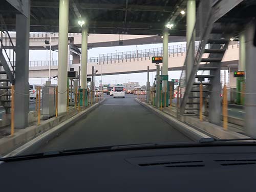 実際に高速道路を走行してETCゲートの通過確認