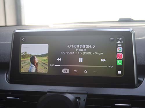 地図アプリや音楽アプリがiDriveのタッチ操作
