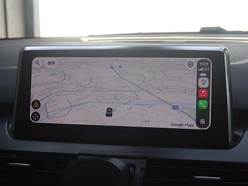 地図アプリや音楽アプリがiDriveのタッチ操作