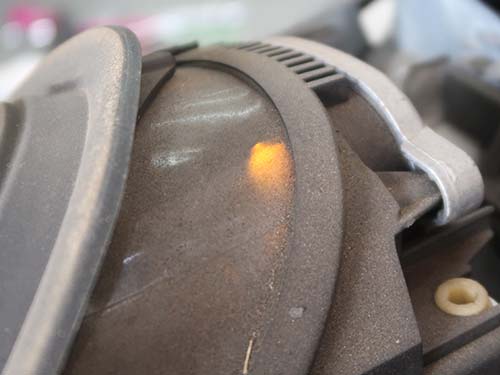 正常に発光していない状態