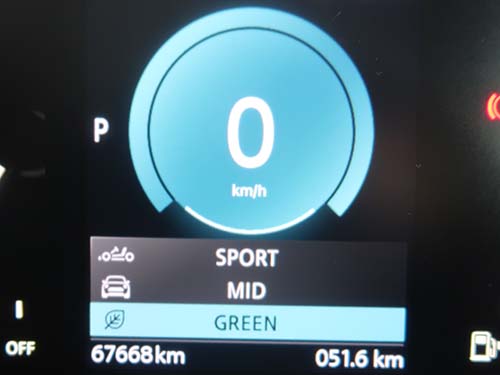 グリーンモード時アイドリングストップ強制ON解除