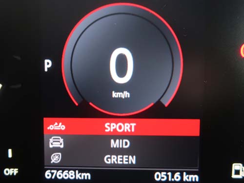 走行モード前回記憶コーディング