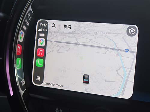 地図アプリ・音楽アプリ・通話機能が純正画面に表示