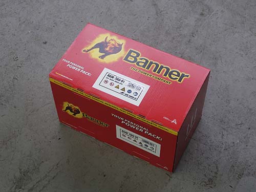Banner製Running Bull AGMバッテリー（80Ah）